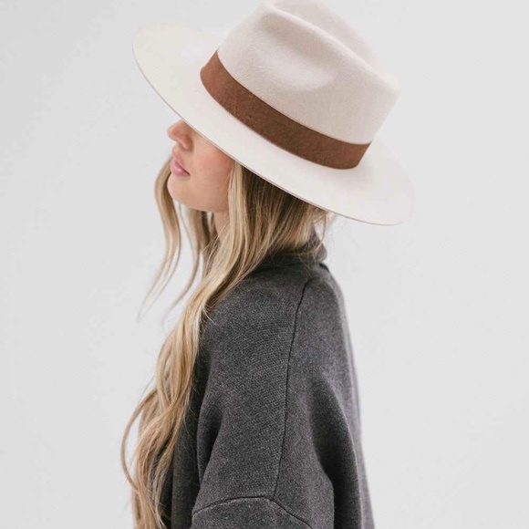 Gigi Pip Miller Ivory Fedora - Size 55 - Picture 6 of 8